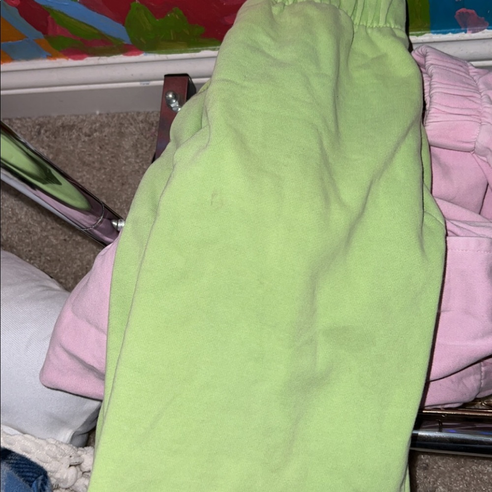 green brandy melville “rosa” sweatpants